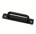 Black Aluminum Alloy Barn Door Pull Handle with Plate Door Pull Handle QXL black