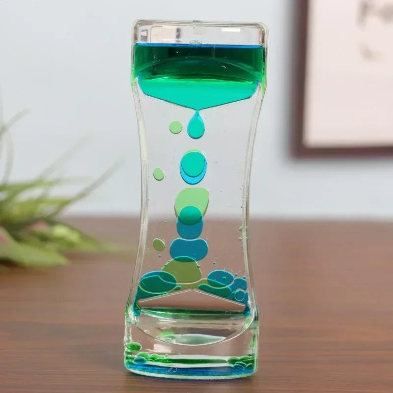 Liquid Motion Hourglass Bubble Timer 2-Pack | Sensory Toy Sensory Bubble Timer QXL B