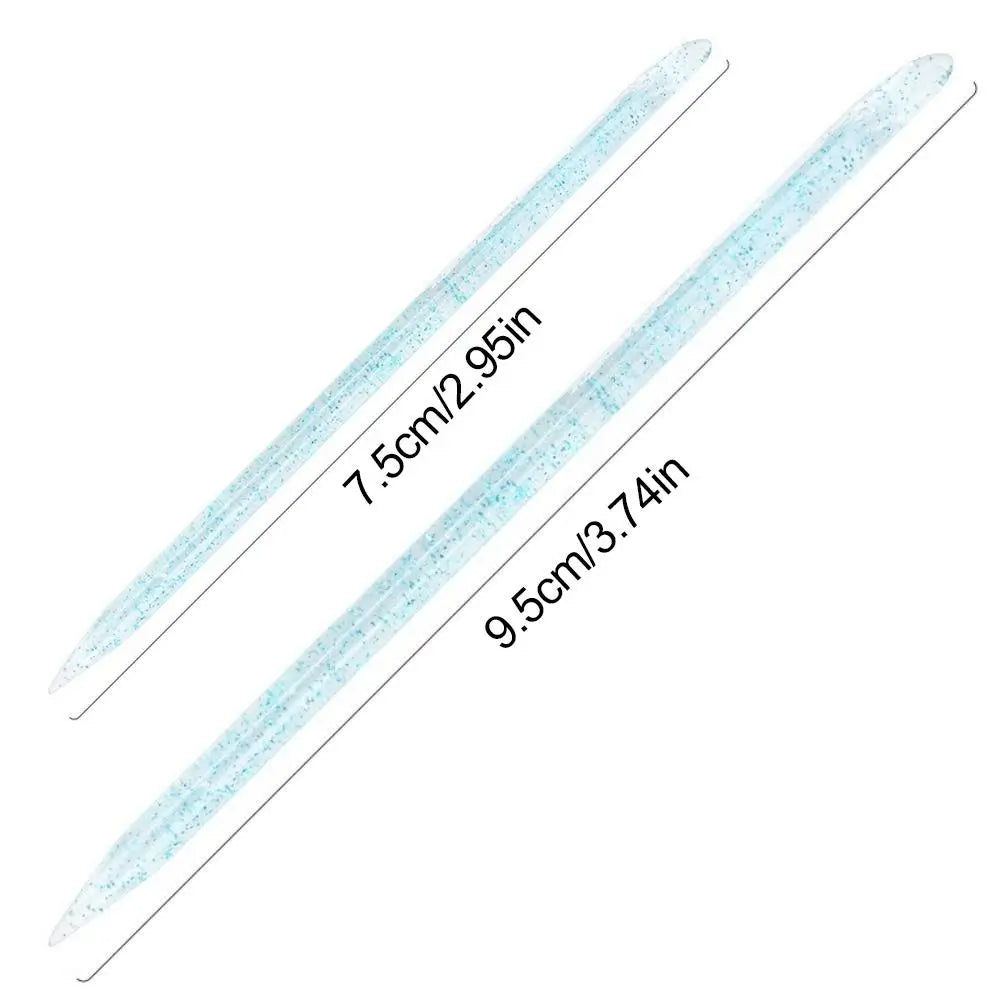 50/100-Pack Double-Ended Crystal Cuticle Pusher Sticks Cuticle Pusher Sticks QXL