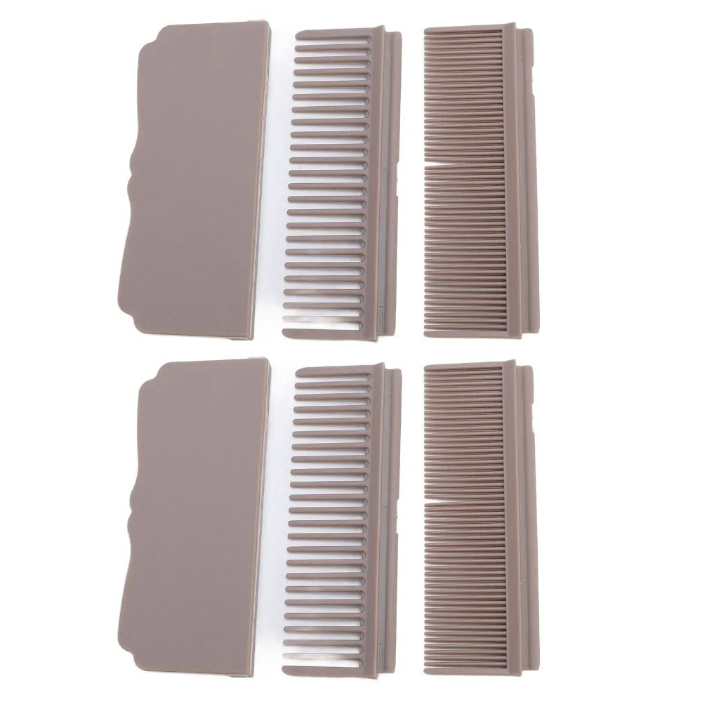 Nylon & Carbon Fiber Flat Iron Comb Attachment – 4-Pack Set Hair Styling Comb QXL 1