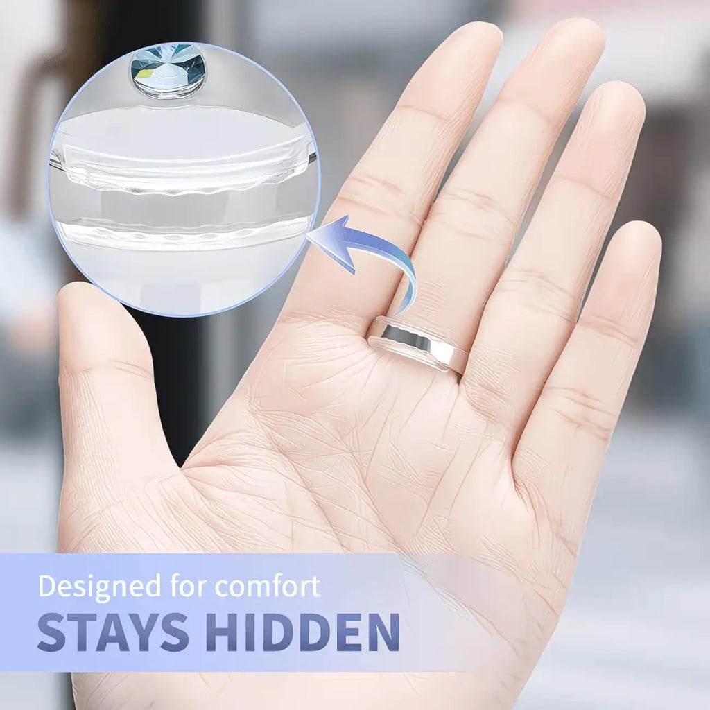 8-Pack Invisible Ring Size Adjusters | Spiral Spring Snug Fit Ring Size Adjuster QXL