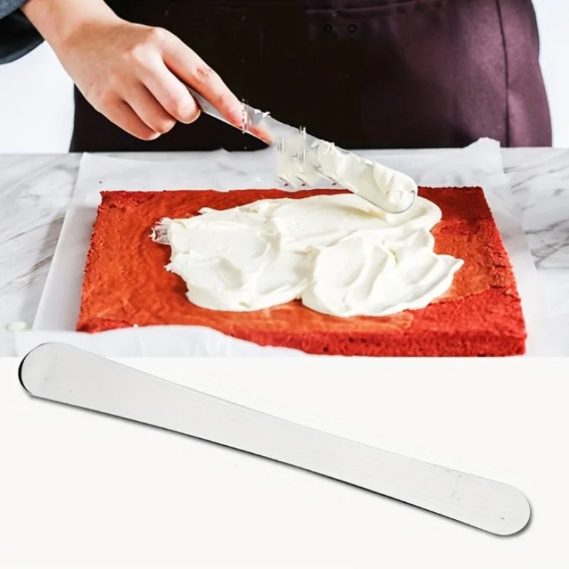 Stainless Steel Double-Headed Cake Cream Spreader & Spatula Cake Decorating Tool QXL