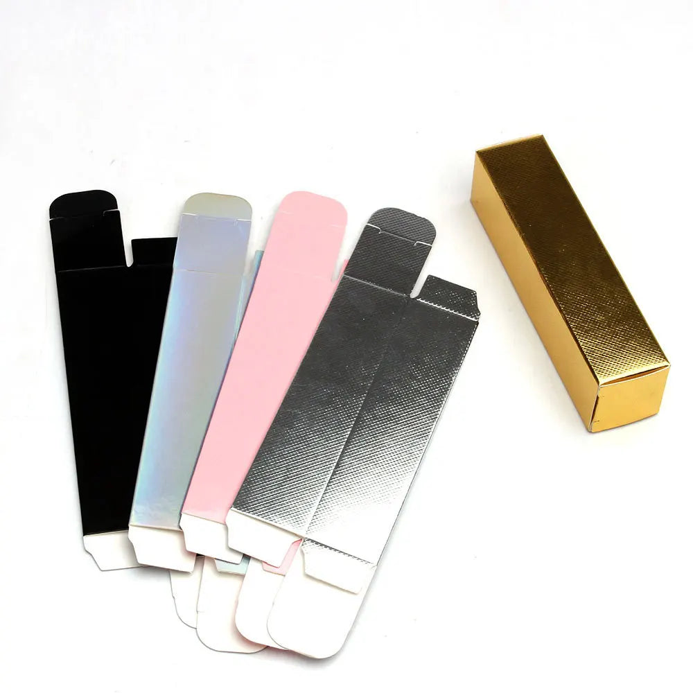 10-Pack Lip Gloss Tube Paper Packaging Boxes | DIY Cartons Cosmetic Packaging Box QXL
