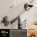 Foldable Suction Cup Towel Rack 30/40/50cm | No-Drill Bathroom Foldable Towel Rack QXL 50cm