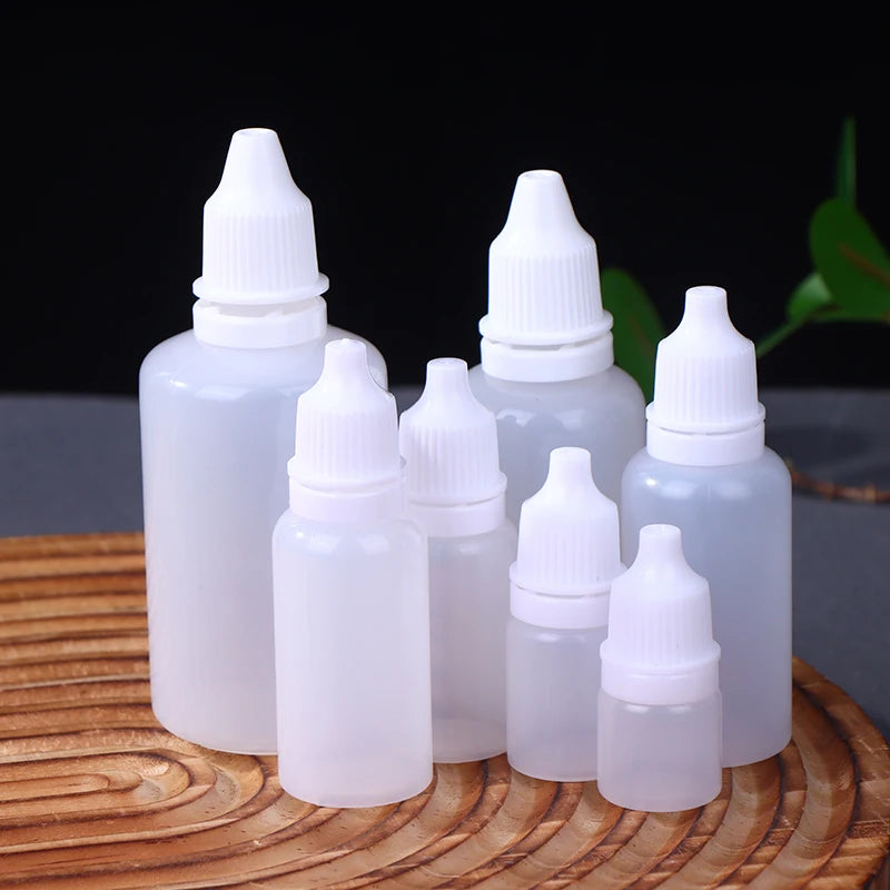 10-Pack Refillable Plastic Dropper Bottles 3–50ml Refillable Dropper Bottles QXL