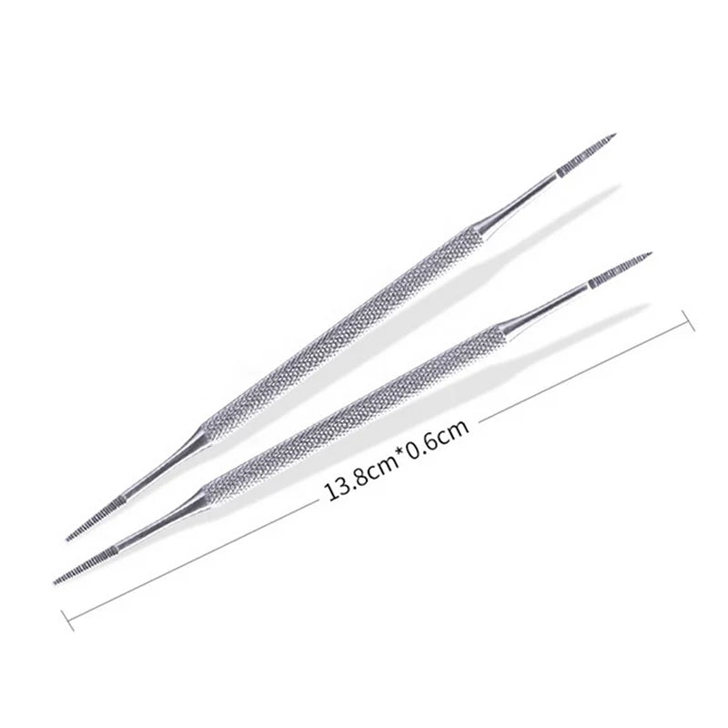 Double-Ended Ingrown Toenail File & Lifter | Stainless Steel Toenail File Tool QXL