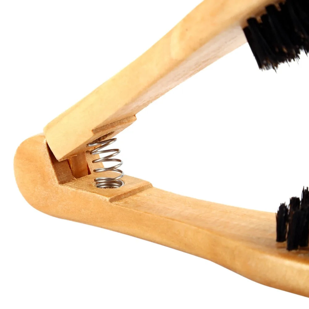 Wooden Double-Sided Anti-Static Hair Straightening Comb Hair Straightening Comb QXL