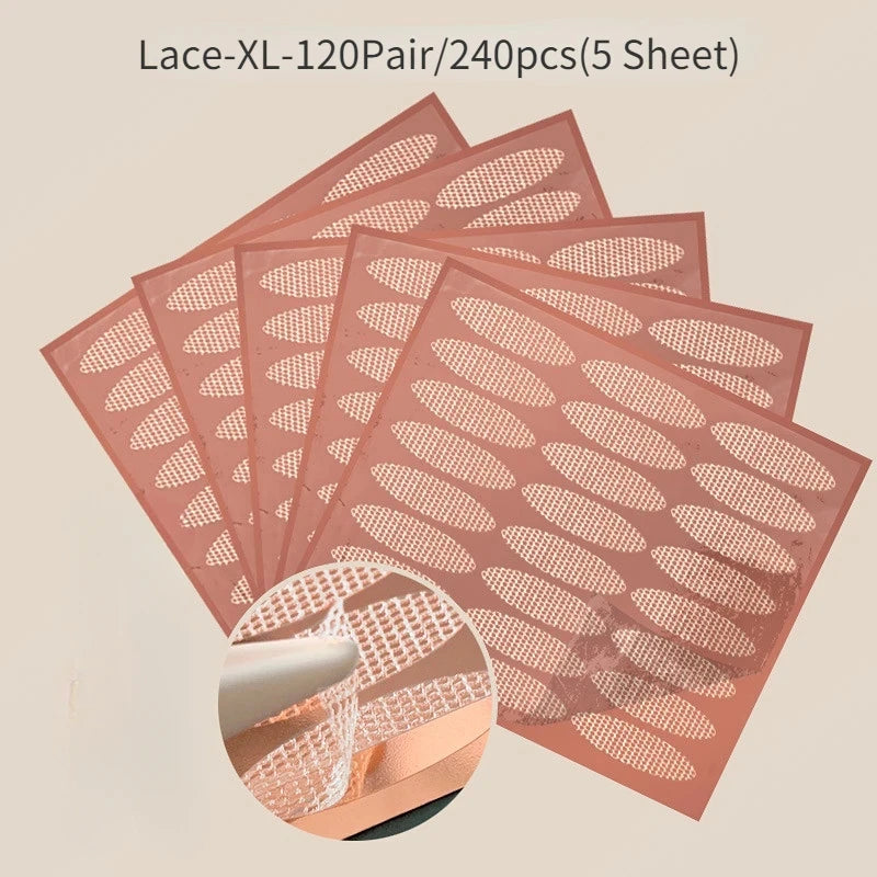 Invisible Double Eyelid Tape Stickers | Lace Mesh 36–240 Pcs Eyelid Tape Stickers QXL Lace XL 240pcs