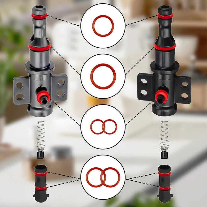 15-Pc Silicone O-Ring Gasket Seal Kit for Saeco Coffee Machines Coffee Machine Seal Kit QXL