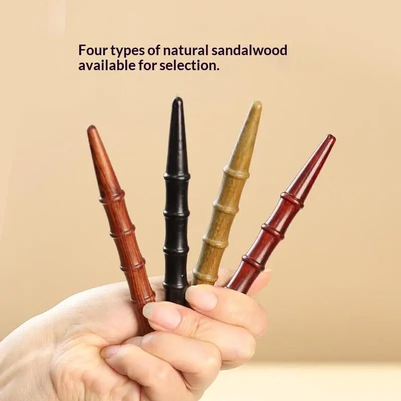 Natural Sandalwood Acupressure Massage Stick | Reflexology Tool Acupressure Massage Stick QXL