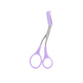 Eyebrow Scissors with Comb | Stainless Steel Brow Trimmer Eyebrow Trimmer Scissors QXL M27 Purple