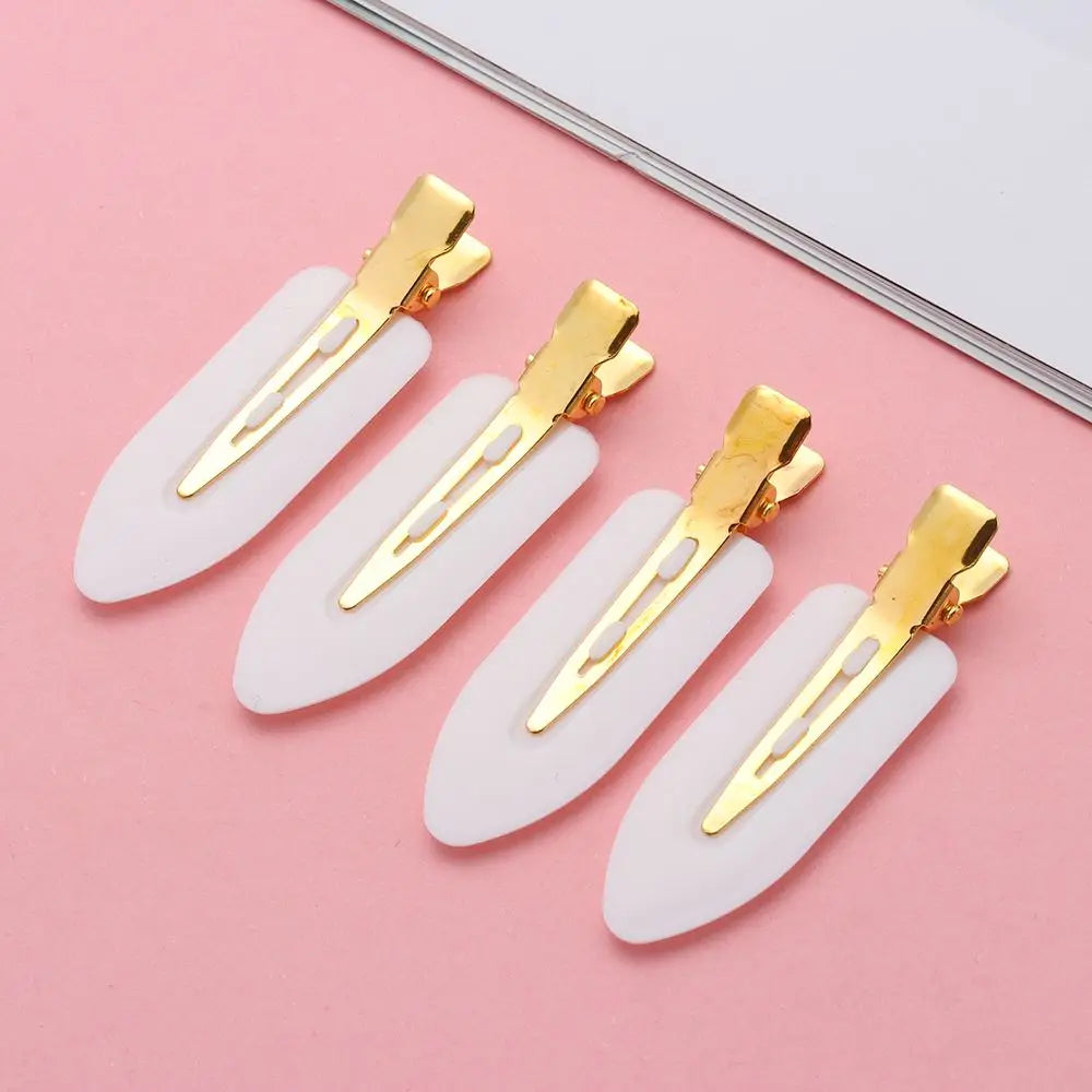 4-Pack Seamless No-Crease Hair Clips | Styling Barrettes Hair Clips QXL
