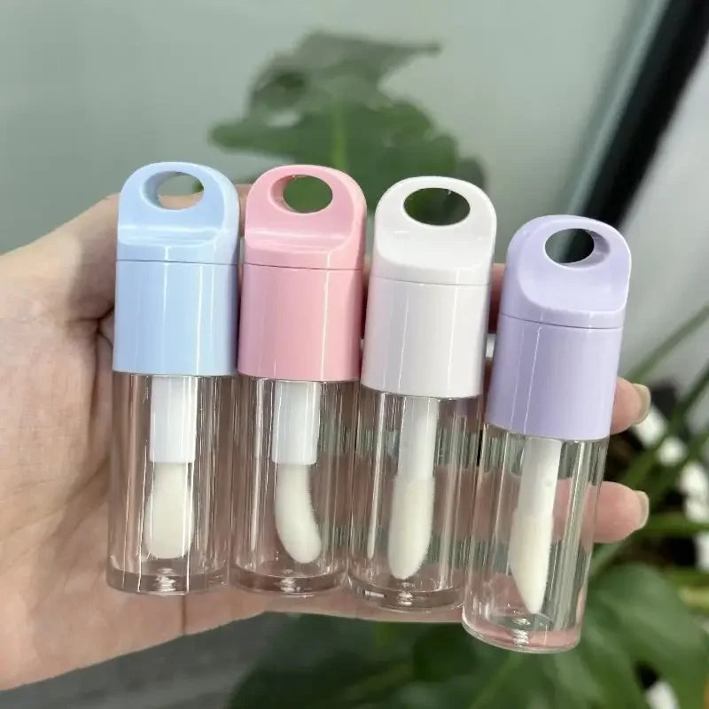 4ml Empty Lip Gloss Tube | Transparent Round Wand Container Lip Gloss Container QXL