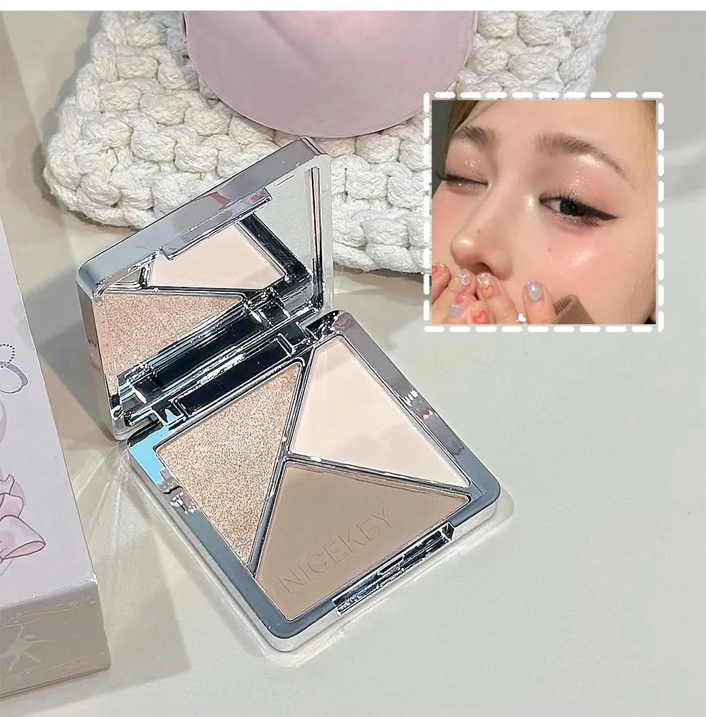 NICEKEY 9-Piece Makeup Kit – Lip Gloss, Eyeshadow & Necklace Makeup Gift Set QXL