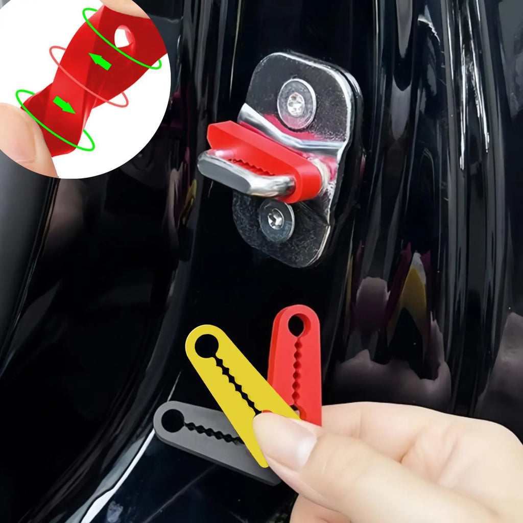 4-Pack Silicone Car Door Latch Cushion | Noise Reduction Pad Car Door Cushion QXL