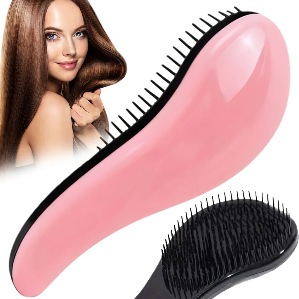 Princess Airbag Hairbrush – Detangling Massage Brush for Long Hair Airbag Hairbrush QXL Pink