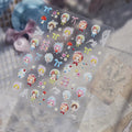5D Retro Lolita Nail Stickers – Fairy Tale Nail Art Decals Nail Art Stickers QXL to5807