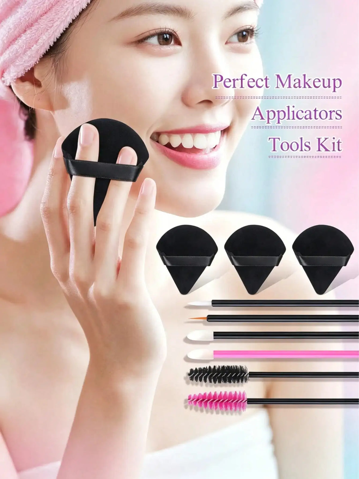 248-Pc Disposable Makeup Brush Set with Storage Box Disposable Makeup Set QXL