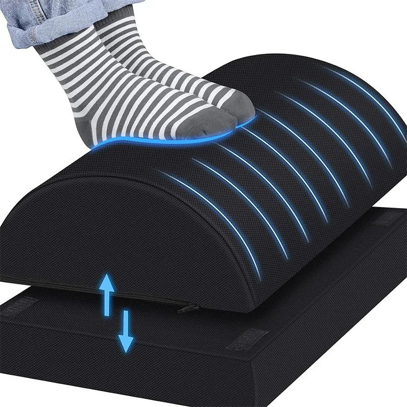 Memory Foam Under Desk Footrest & Leg Elevation Pillow Ergonomic Footrest QXL