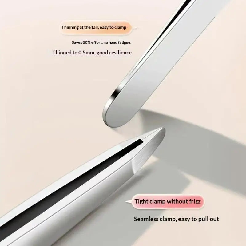 Rounded-Tip Stainless Steel Eyebrow Tweezers | Precise Grooming Eyebrow Tweezers QXL