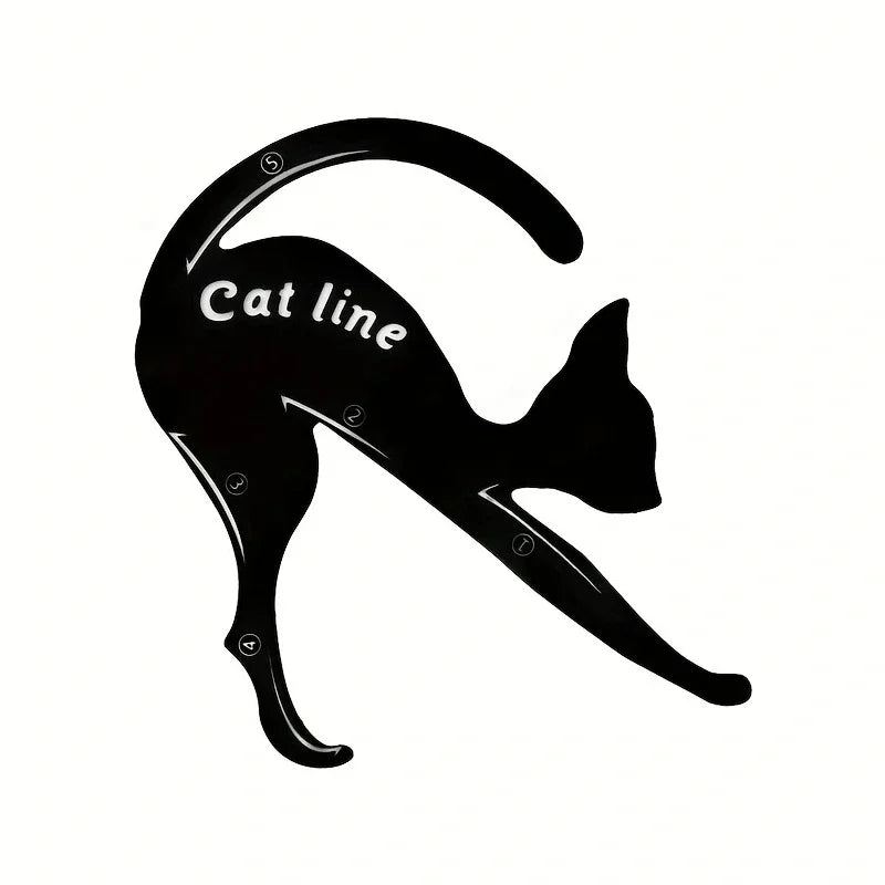 2-Pack Cat Eye Eyeliner Stencils | Winged Liner Template Eyeliner Stencil QXL