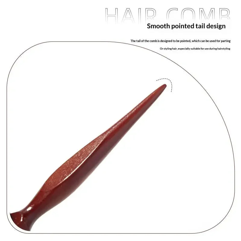 3-Row Boar Bristle Teasing Comb | Wooden Handle, All Hair Boar Bristle Comb QXL