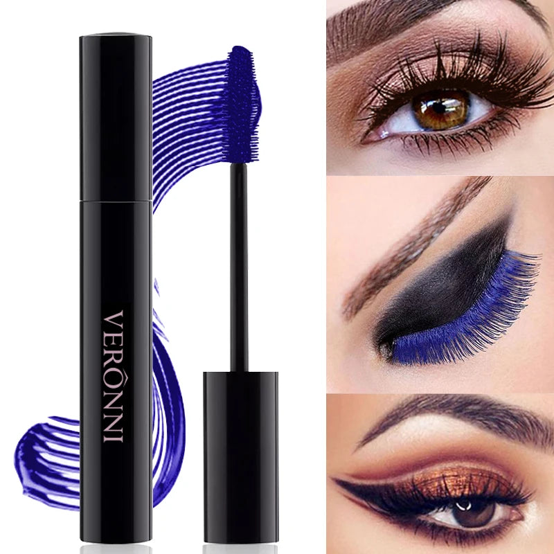 VERONNI 4D Silk Fiber Waterproof Color Mascara – 7 Shades Color Mascara QXL