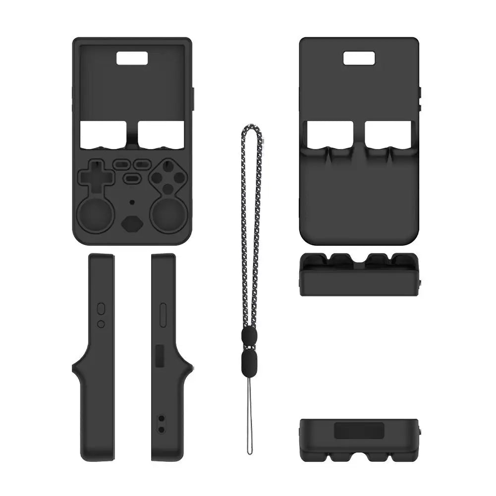 R36 Ultra Silicone Case | Dustproof Handheld Console Cover Console Protective Case QXL black