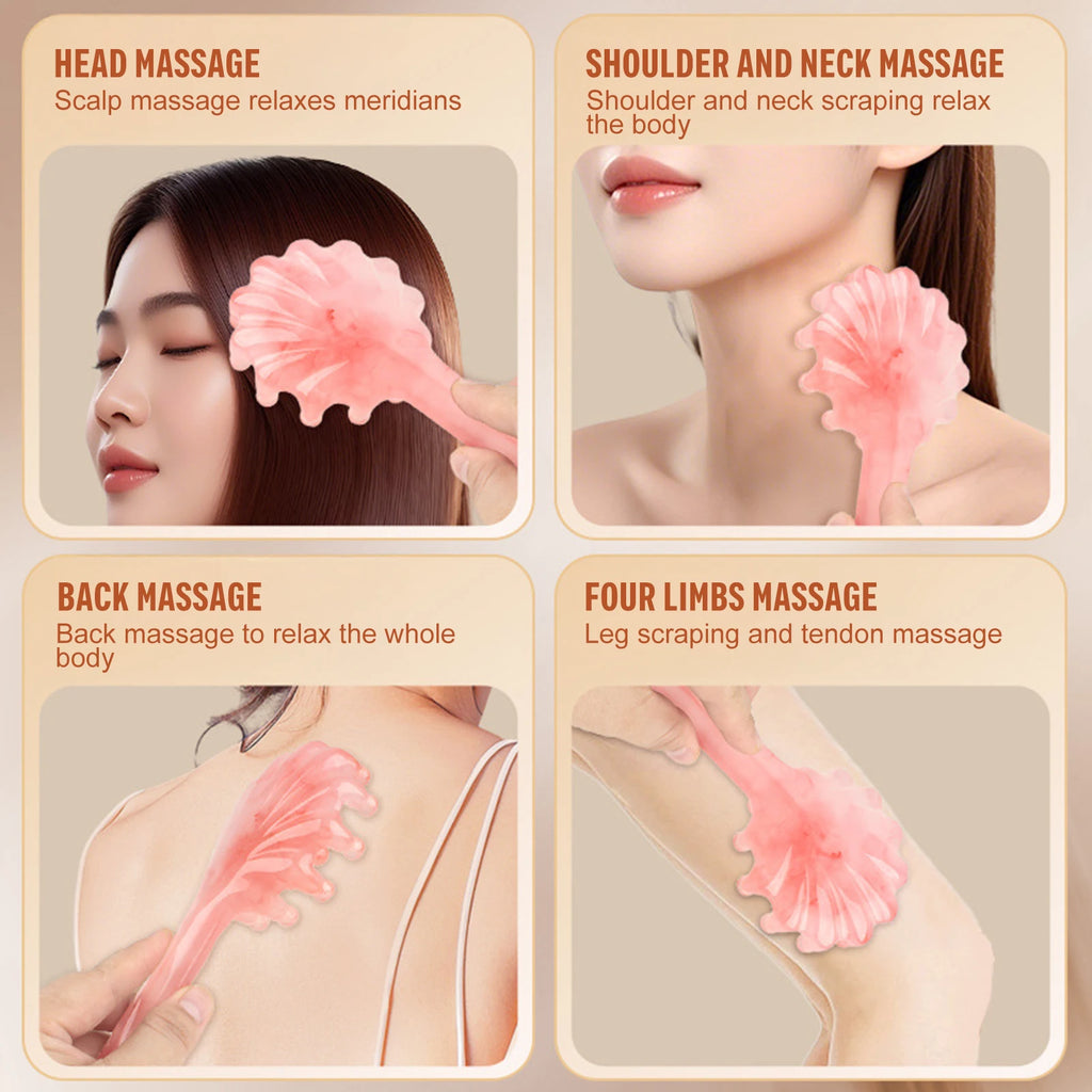 Shell Resin Scalp Massage Comb | Gua Sha Head Massager Scalp Massage Comb QXL