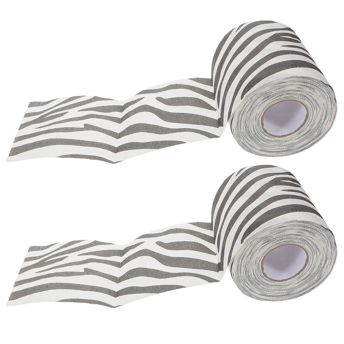 2-Pack Zebra Print 3D Toilet Paper | Soft Thick Bathroom Tissue Novelty Toilet Paper QXL