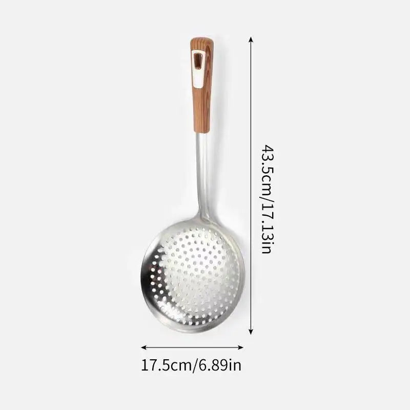 Stainless Steel Mesh Oil Skimmer & Colander Spoon 12–18" Mesh Colander Spoon QXL XL