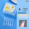 100-Pc Matte Almond Full Cover Soft Gel Fake Nail Tips Fake Nail Tips QXL A15