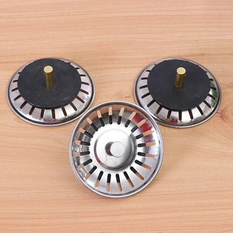 2-Pack Stainless Steel Sink Strainer & Drain Stopper Filter Sink Strainer QXL