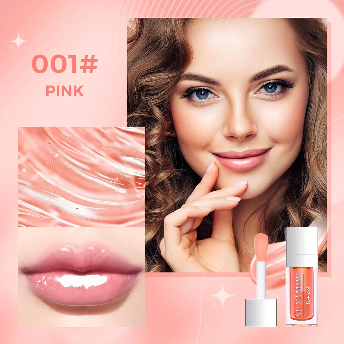 SU YAMMY Hydrating Lip Glow Oil | Tinted Plumping Lip Gloss Tinted Lip Gloss Oil QXL