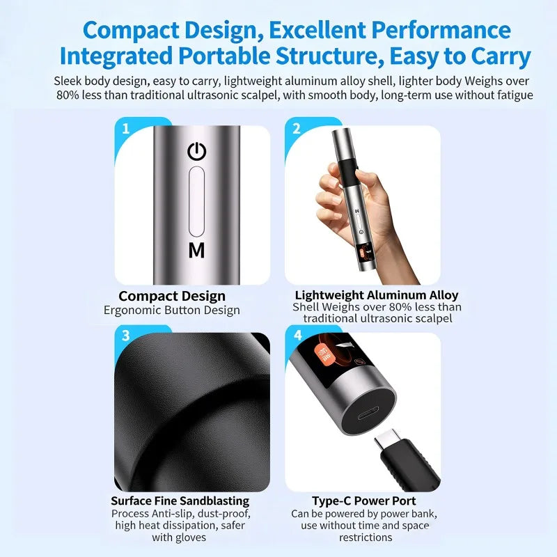 Dreamburgh DC 12V Ultrasonic Cutting Knife | DIY Titanium Tool Ultrasonic Cutting Tool QXL