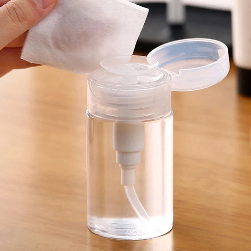Refillable Press Pump Dispenser Bottle 100–300ml | Beauty & Nail Pump Dispenser Bottle QXL