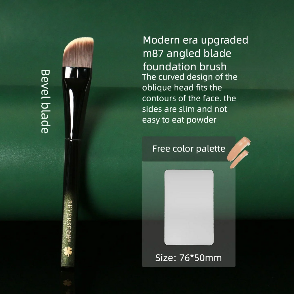 Phantom M87 Angled Foundation Brush | Seamless Blending Foundation Brush QXL M87 Angled Blade