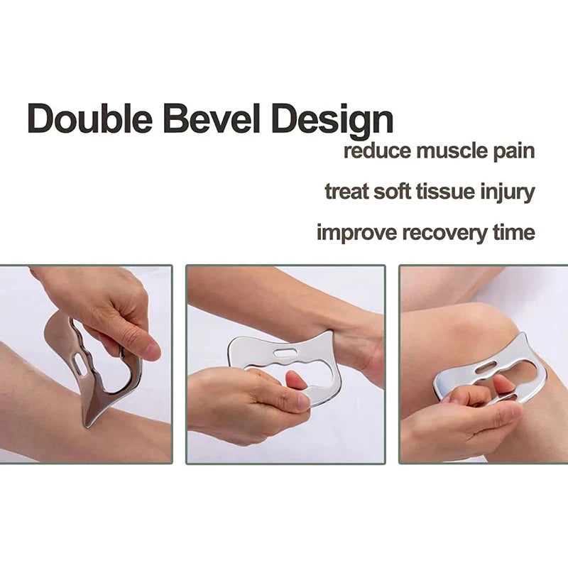 Stainless Steel Gua Sha Scraper | Body & Muscle Massager Gua Sha Scraper QXL