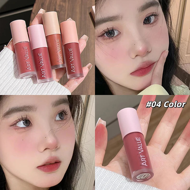ART VALUE Dual-Use Lip & Cheek Blush Stick | Tint & Contour Cream Blush Stick QXL