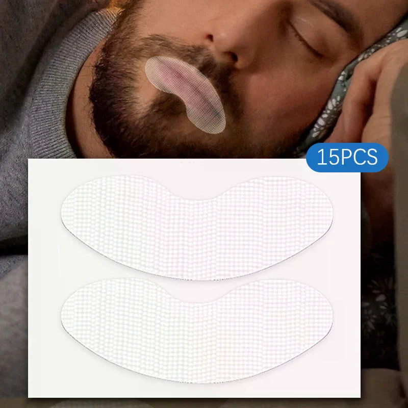 YOVIP Mouth Breathing Tape 15-Pack | Sleep Lip Strips Adults & Kids Sleep Breathing Strips QXL