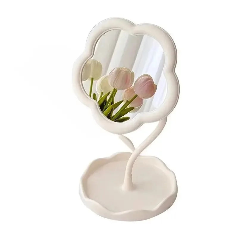 Sunflower Vanity Mirror | Desktop Makeup & Jewelry Hook Vanity Mirror QXL