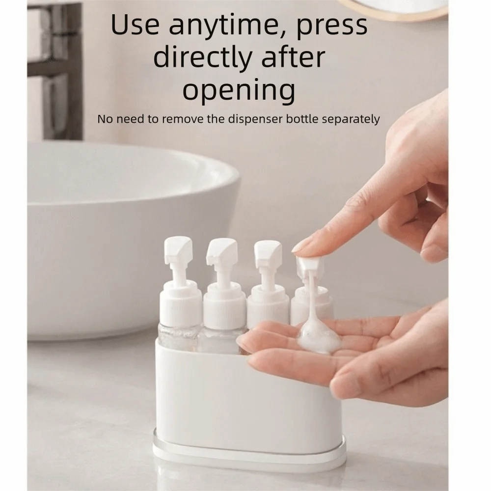 4-in-1 Leak-Proof Refillable Travel Toiletry Bottles Set Travel Bottle Set QXL