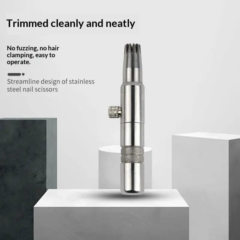 HUXUAN Manual Nose & Ear Hair Trimmer | Stainless Steel Nose & Ear Trimmer QXL
