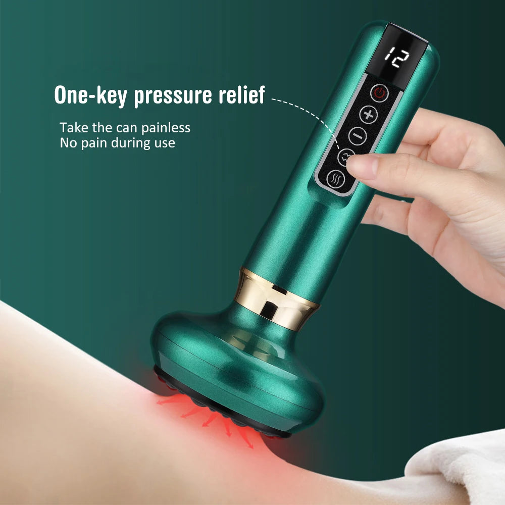 Electric Gua Sha Vacuum Massager | Infrared Heat & Scraping Electric Body Massager QXL