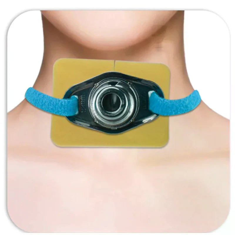 Tracheotomy Tube Fixation Pad | Soft Silicone Gauze CE Certified Tracheotomy Care Pad QXL