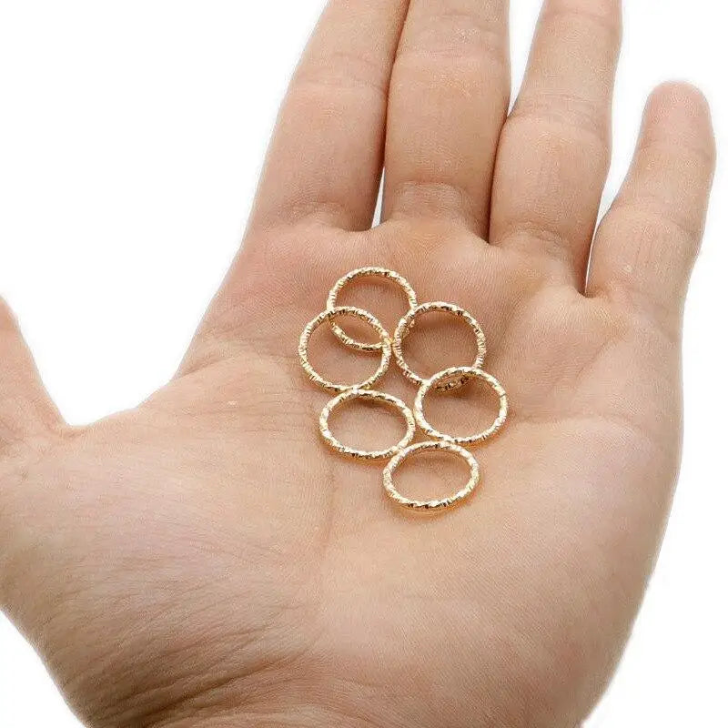 50-Pack Metal Dreadlock Beads & Hair Cuffs – Silver 3D Charms Hair Bead Cuffs QXL