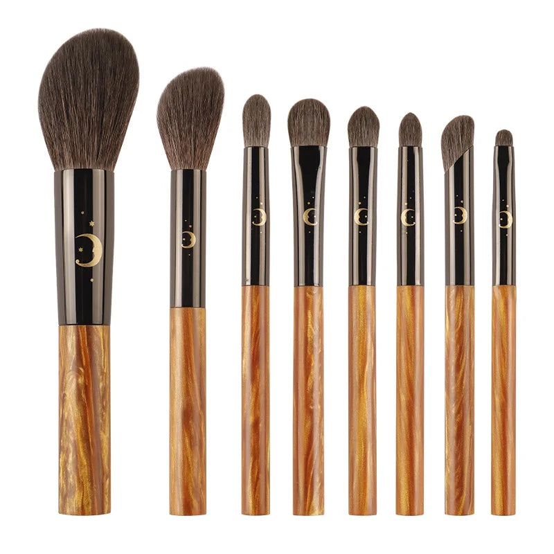 EIHODO Star Moon 8-Piece Makeup Brush Set | Goat & Horse Hair Makeup Brush Set QXL 06