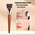 2-Pack Flat & Slant Foundation Brushes – Ultra-Thin Foundation Brush Set QXL 1 Flat Head Brush