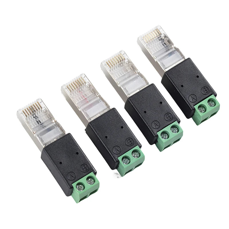 RJ45 to RS485 Converter Adapter | Terminal Block for Monitoring Signal Converter Adapter QXL