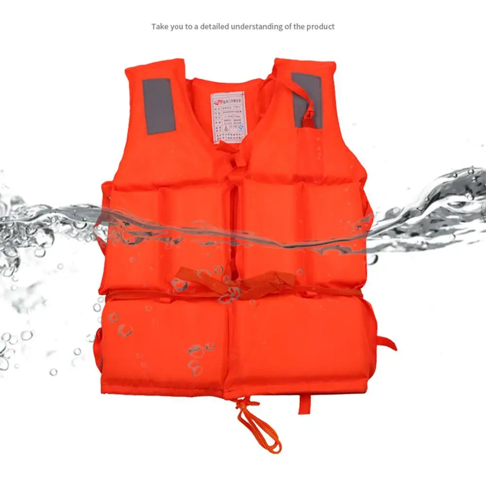 Orange Foam Life Jacket Vest | Adult Boating & Water Safety Foam Life Jacket QXL